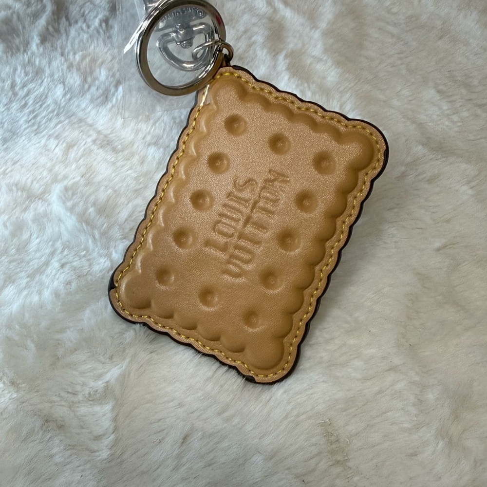 Keychain Tan Biscuit Keychain Charm